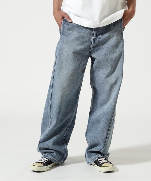Toironier(トワロニエ)の「Toironier/トワロニエ/Draping Denim Trousers(デニムパンツ・メンズ・ブラック/その他4・2/1)」の2枚目の写真