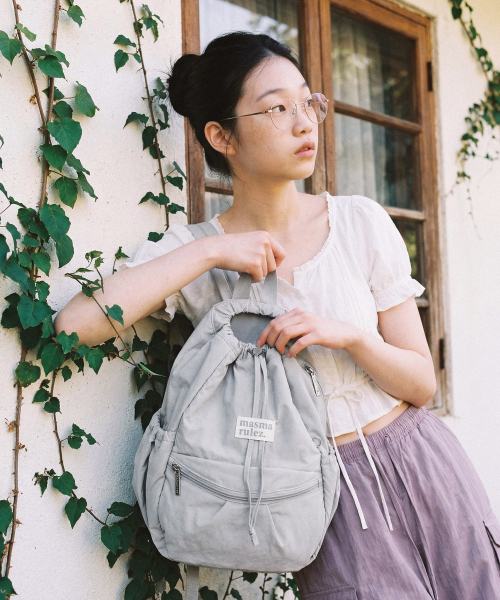 MASMARULEZ（マスマルールズ）の「[INT] Pumpkin mini backpack_Light gray（バックパック/リュック・レディース・その他・FREE）」の2枚目の写真
