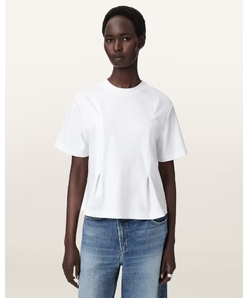 ALLSAINTS(オールセインツ)の「SOFIA LISA BOXY EMBROIDERED T-SHIRT | SOFIA LISA ボクシー エンベリッシュド Tシャツ(Tシャツ/カットソー・レディース・ホワイト・S/M)」の1枚目の写真