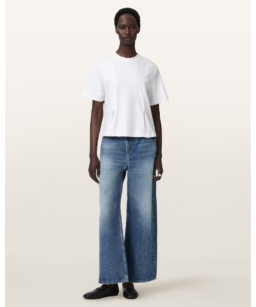 ALLSAINTS(オールセインツ)の「SOFIA LISA BOXY EMBROIDERED T-SHIRT | SOFIA LISA ボクシー 刺繍 Tシャツ(Tシャツ/カットソー・レディース・ホワイト・S/M/XS)」の6枚目の写真