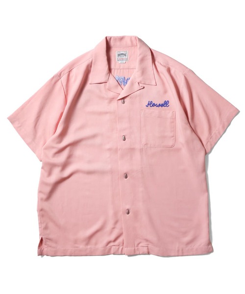 HOUSTON（ヒューストン）の「HOUSTON ボーリングシャツ(NEW YORK)（シャツ/ブラウス・メンズ・ピンク/ブラック/オフホワイト・LARGE/MEDIUM/XX-LARGE/X-LARGE）」の3枚目の写真