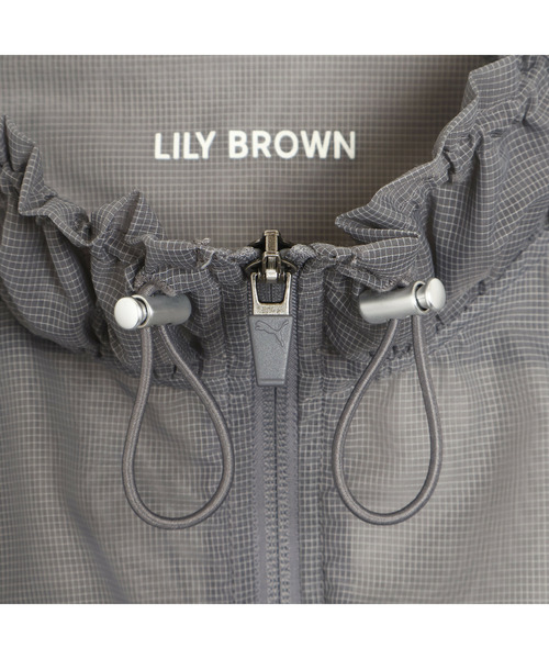 PUMA(プーマ)の「PUMA プーマ ウィメンズ PUMA x LILY BROWN シアー フリル ジャケット(ブルゾン・レディース・シルバー/ダークグレー・MEDIUM)」の8枚目の写真