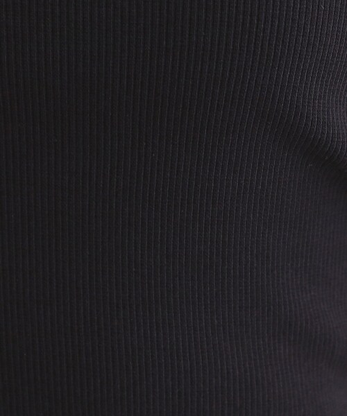 OPAQUE.CLIP(オペークドットクリップ)の「オーガニックコットン混 ベーシックリブタンクトップ【洗濯機OK】(タンクトップ・レディース・ホワイト/ブラウン系/ブラック・36/38/40)」の14枚目の写真
