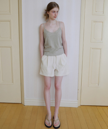 Linkle short pants [KNSS08PT03]_Cream