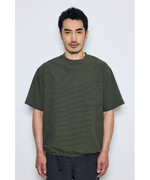 AZUL by moussy(アズールバイマウジー)の「テックジャガードアクショントップス(Tシャツ/カットソー・メンズ・ブラウン/ブラック/カーキ・MEDIUM/LARGE)」の14枚目の写真