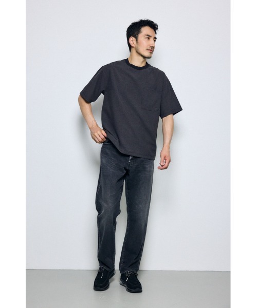 AZUL by moussy(アズールバイマウジー)の「テックジャガードアクショントップス(Tシャツ/カットソー・メンズ・ブラウン/ブラック/カーキ・MEDIUM/LARGE)」の17枚目の写真