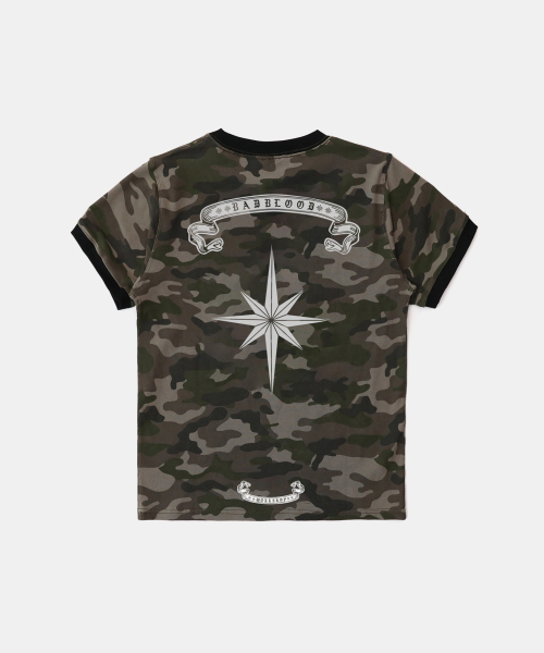 BADBLOOD(バッドブラッド)の「コスモリフレクティブリンガーTシャツ - グリーンカモ(Tシャツ/カットソー・レディース・その他・M/S/L)」の1枚目の写真
