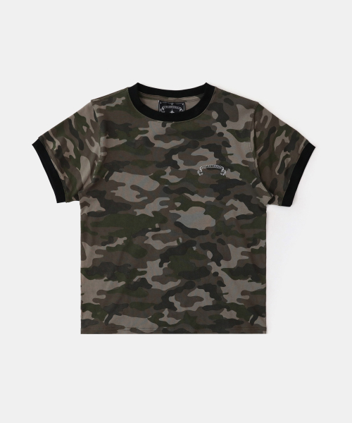 BADBLOOD(バッドブラッド)の「コスモリフレクティブリンガーTシャツ - グリーンカモ(Tシャツ/カットソー・レディース・その他・M/S/L)」の2枚目の写真