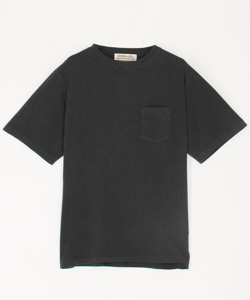 REMI RELIEF（レミレリーフ）の「REMI RELIEF/レミレリーフ 別注 SP加工 POCKET TEE/ポケット Tシャツ（Tシャツ/カットソー・メンズ・オフホワイト/ブラック・LARGE/MEDIUM）」の2枚目の写真