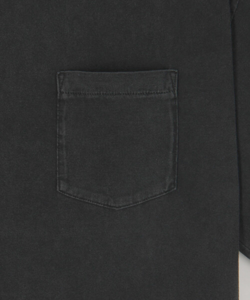 REMI RELIEF（レミレリーフ）の「REMI RELIEF/レミレリーフ 別注 SP加工 POCKET TEE/ポケット Tシャツ（Tシャツ/カットソー・メンズ・オフホワイト/ブラック・LARGE/MEDIUM）」の5枚目の写真