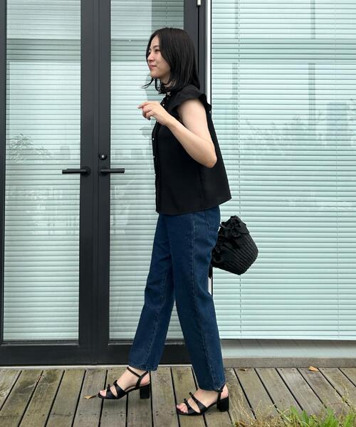 couture brooch（クチュールブローチ）の「【洗える】ピコレース ピンタックブラウス（シャツ/ブラウス・レディース・ブラック/ピンク系その他2/ホワイト系7・36/38/40/42）」の11枚目の写真
