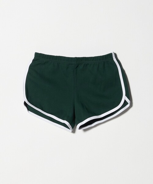 LOS ANGELES APPAREL(ロサンゼルスアパレル)の「<LOS ANGELES APPAREL>ランニング ショート パンツ(その他パンツ・レディース・ダークグリーン/ブラック・M)」の1枚目の写真