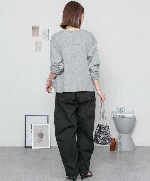 MARAI(マーライ)の「ストレッチツイルカーブパンツ(その他パンツ・レディース・ブラック/ベージュ/カーキ・LL/3L/4L/M/L)」の4枚目の写真