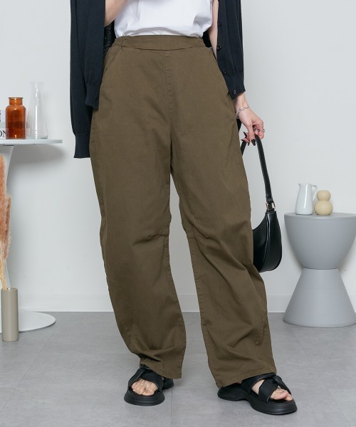 MARAI(マーライ)の「ストレッチツイルカーブパンツ(その他パンツ・レディース・ブラック/ベージュ/カーキ・LL/3L/4L/M/L)」の16枚目の写真