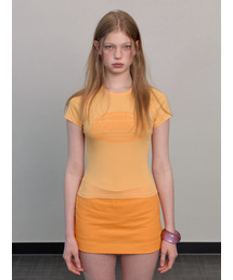 ラウンドクラックロゴTシャツ ORANGE