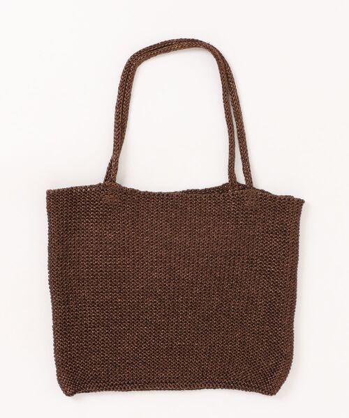 cache cache(カシュ カシュ)の「【cache cache】ラメ糸編みトートバッグ メッシュトート サマーバッグ(トートバッグ・レディース・ブラウン/シルバー/グレイッシュベージュ/ホワイト/ブラック/ライトブルー/ゴールド/マルチ・FREE)」の10枚目の写真