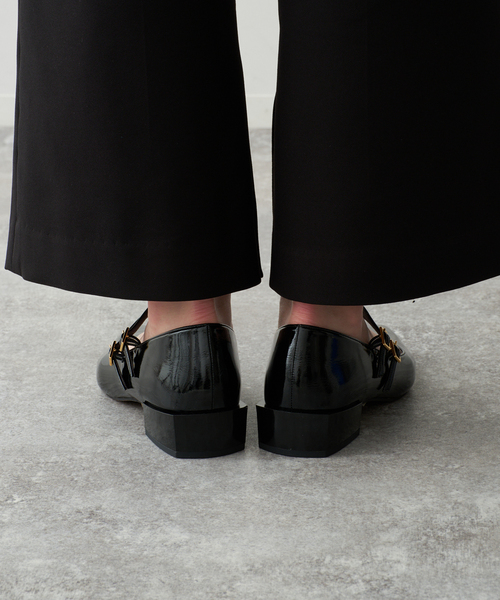 GRISE（グリーズ）の「《WEB+一部店舗限定》GRISE3cmポインテッドダブルストラップメリージェーン（パンプス・レディース・ブラック/ブラウン/ボルドー・25cm/24.5cm/24cm/23.5cm/23cm/22cm/22.5cm）」の14枚目の写真