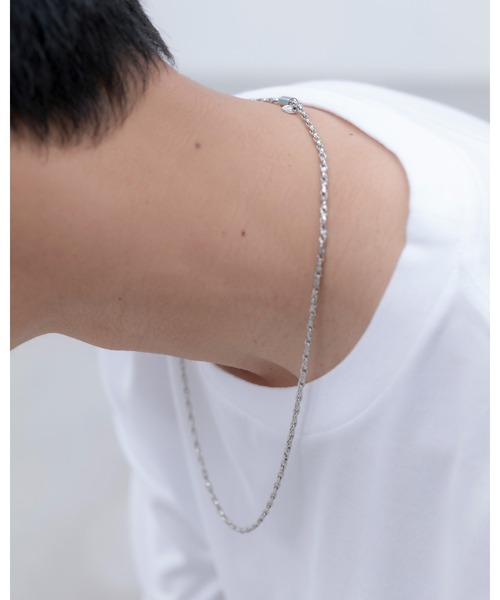 uniform experiment(ユニフォームエクスペリメント)の「CHAIN NECKLACE(ネックレス・メンズ・シルバー/ブラック・FREE)」の3枚目の写真