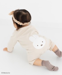 Miffy（ ミッフィー）の「〈ミッフィー〉裏毛カバーオール（ロンパース）」