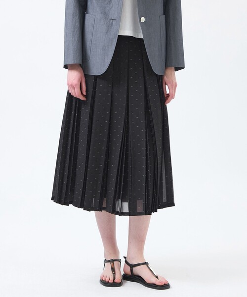 MACKINTOSH PHILOSOPHY(マッキントッシュ フィロソフィー)の「【WEB&一部店舗限定】【WILLINGHAM SKIRT】トリプルドットプリーツ(スカート・レディース・ブラック/ホワイト系その他・38/36)」の2枚目の写真