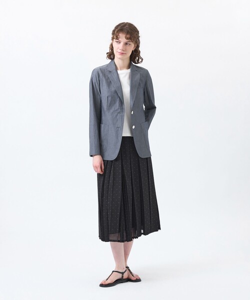MACKINTOSH PHILOSOPHY(マッキントッシュ フィロソフィー)の「【WEB&一部店舗限定】【WILLINGHAM SKIRT】トリプルドットプリーツ(スカート・レディース・ブラック/ホワイト系その他・38/36)」の9枚目の写真