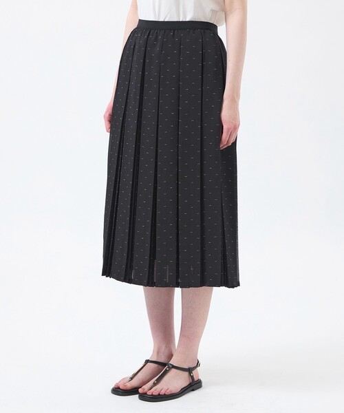 MACKINTOSH PHILOSOPHY(マッキントッシュ フィロソフィー)の「【WEB&一部店舗限定】【WILLINGHAM SKIRT】トリプルドットプリーツ(スカート・レディース・ブラック/ホワイト系その他・38/36)」の3枚目の写真