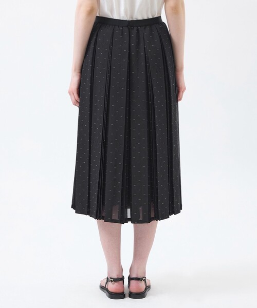 MACKINTOSH PHILOSOPHY(マッキントッシュ フィロソフィー)の「【WEB&一部店舗限定】【WILLINGHAM SKIRT】トリプルドットプリーツ(スカート・レディース・ブラック/ホワイト系その他・38/36)」の4枚目の写真