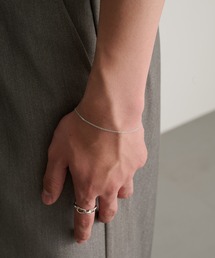 MILITARY（ミリタリー）の「【MAISON CLUB】Slim Flat Marina Chain Bracelet Silver925 KUN（ブレスレット）」