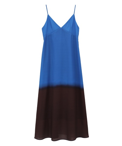 CLANE(クラネ)の「【CLANE/クラネ】GRADATION CAMISOLE ONEPIECE/グラデーションキャミソールワンピース(ワンピース・レディース・ブラウン/オレンジ・1/2)」の2枚目の写真