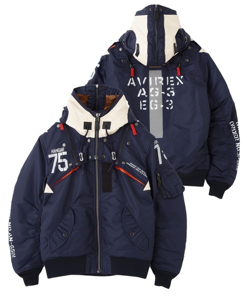AVIREX｜アヴィレックスのMA-1（ブルー・ネイビー/青色系）通販 - ZOZOTOWN