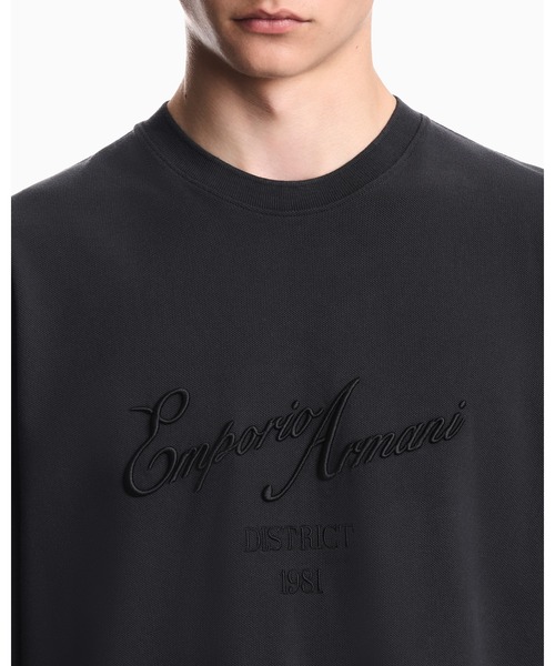 EMPORIO ARMANI(エンポリオアルマーニ)の「<オンライン限定>【エンポリオ アルマーニ】オーバーサイズ Tシャツ コットンジャージー(Tシャツ/カットソー・メンズ・ブラック/ブラウン・SMALL/MEDIUM/LARGE/X-LARGE/X-SMALL)」の4枚目の写真