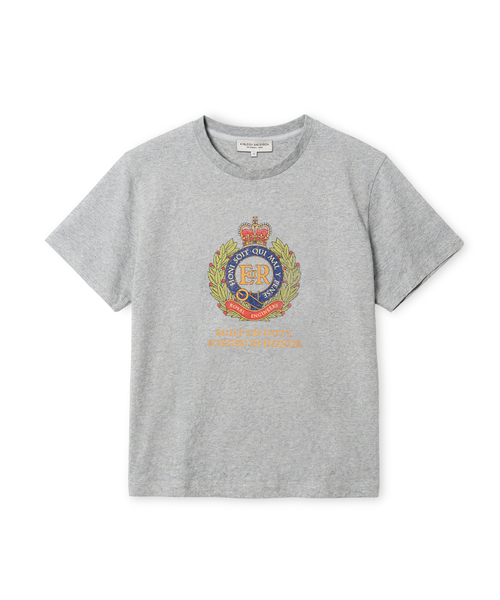 EDINBURGH CLUB(エディンバラクラブ)の「ELIZABETH HERITAGE T-SHIRT (GREY)(Tシャツ/カットソー・メンズ・グレー・SMALL/MEDIUM/LARGE)」の1枚目の写真