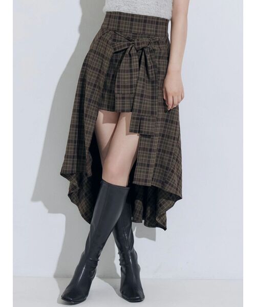 MERCURYDUO(マーキュリーデュオ)の「スリーブデザインレイヤード風ショートパンツ(その他パンツ・レディース・ブラウン/アイボリー・FREE)」の8枚目の写真
