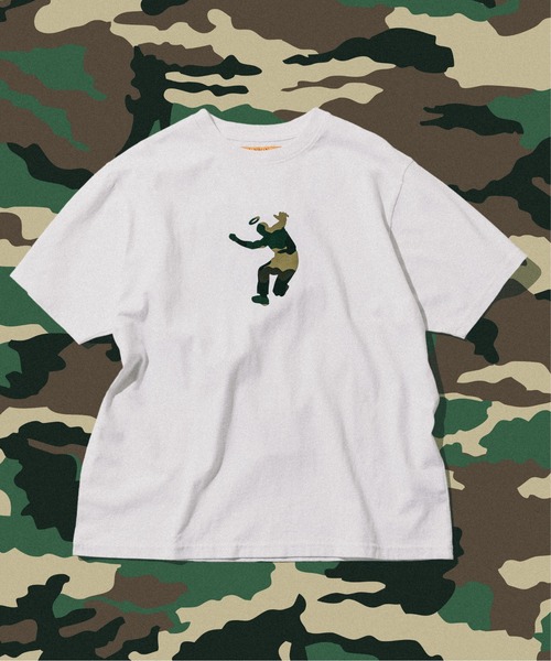 UNION（UNION TOKYO）（ユニオン）の「UNION TOKYO  CAMO FRONTMAN S/S TEE WDLND ユニオントーキョー Tシャツ（Tシャツ/カットソー・メンズ・オフホワイト/ブラック・MEDIUM/LARGE/X-LARGE/XX-LARGE/SMALL）」の2枚目の写真