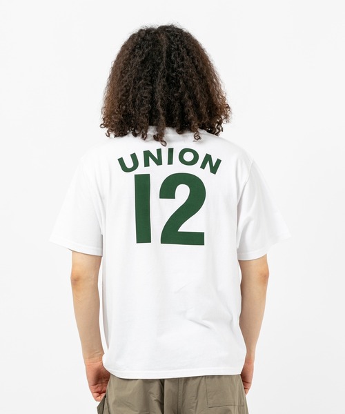 UNION(UNION TOKYO)(ユニオン)の「UNION TOKYO CAMO FRONTMAN S/S TEE WDLND ユニオントーキョー Tシャツ(Tシャツ/カットソー・メンズ・オフホワイト/ブラック・MEDIUM/LARGE/X-LARGE/XX-LARGE/SMALL)」の6枚目の写真