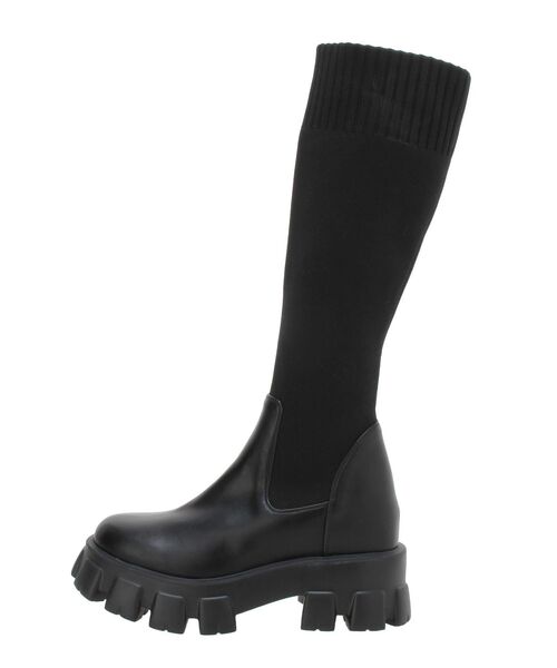GYDA(ジェイダ)の「ニットドッキングボリュームソールブーツ(ブーツ・レディース・ブラック・SMALL/MEDIUM/LARGE)」の18枚目の写真