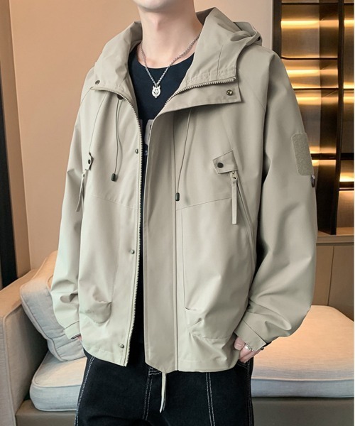 NEW GENTLEMAN(ニュージェントルマン)の「ヴァラップ テッククロス マウンテンパーカー(マウンテンパーカー・メンズ・アイボリー/ブラウン/ブラック/ミント/パープル・M/L/XL)」の21枚目の写真