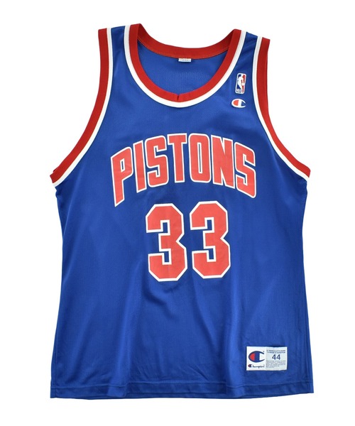 Champion(チャンピオン)の「【USED】90's Champion “NBA Detroit Pistons/ Grant Hill” バスケ ゲームシャツ(タンクトップ・メンズ・ブルー・MEDIUM)」の1枚目の写真