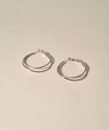 【novice】Dual Line Hoop Pierce［Stainless］