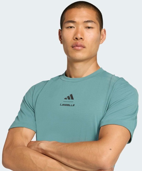 adidas(アディダス)の「Les Mills グラフィック 半袖Tシャツ / アディダス adidas(Tシャツ/カットソー・メンズ・グリーン・X-SMALL/X-LARGE/SMALL/MEDIUM/LARGE/3XL/XX-LARGE/XX-SMALL)」の6枚目の写真