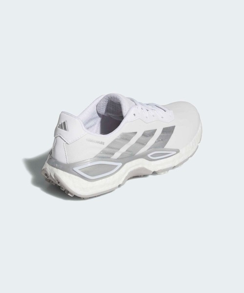 adidas(アディダス)の「コードカオス 27 スパイクレス ゴルフ / CODECHAOS 27 SPIKELESS GOLF【adidas Golf/アディダスゴルフ】(スニーカー・レディース・ホワイト×シルバー・22.5cm/23.5cm/24.5cm/25.5cm/23.0cm/24.0cm/25.0cm/26.0cm/22.0cm)」の5枚目の写真