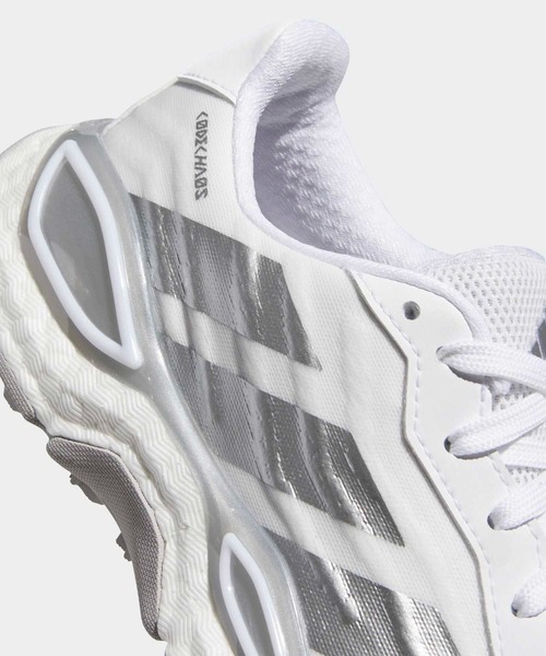 adidas(アディダス)の「コードカオス 27 スパイクレス ゴルフ / CODECHAOS 27 SPIKELESS GOLF【adidas Golf/アディダスゴルフ】(スニーカー・レディース・ホワイト×シルバー・22.5cm/23.5cm/24.5cm/25.5cm/23.0cm/24.0cm/25.0cm/26.0cm/22.0cm)」の8枚目の写真