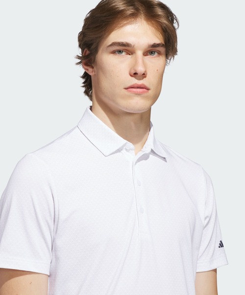 adidas（アディダス）の「アルティメット365+ GO-TO プリント ポロシャツ【adidas Golf/アディダスゴルフ】（ポロシャツ・メンズ・ホワイト・SMALL/XX-LARGE/MEDIUM/LARGE/3XL/X-LARGE）」の4枚目の写真