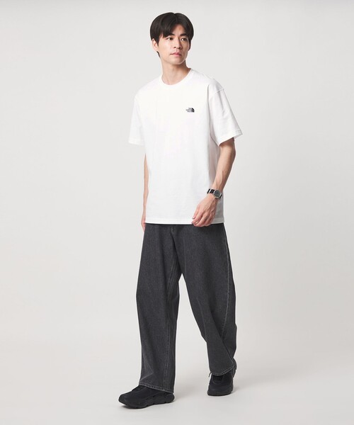 THE NORTH FACE(ザノースフェイス)の「【WEB限定】<THE NORTH FACE>ハーフドーム スクエア ロゴ 半袖 Tシャツ(Tシャツ/カットソー・メンズ・ブラック/グレー系/ホワイト・L/XL/M/S)」の5枚目の写真