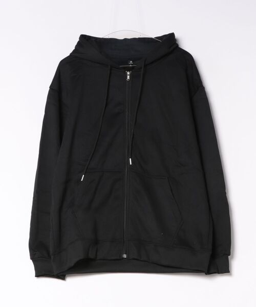 Burner(バーナー)の「【Cr+ov(クローヴ)】ソリッドカラー 肉厚フルジップフーディー cro-hoodie-8-28(パーカー・メンズ・グレー/ブラック・FREE)」の2枚目の写真