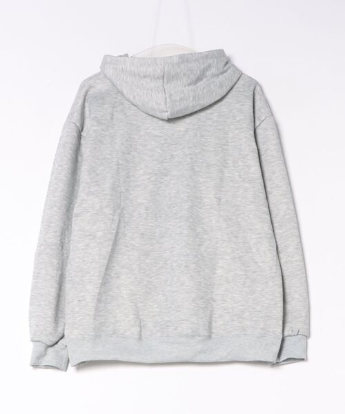 Burner(バーナー)の「【Cr+ov(クローヴ)】ソリッドカラー 肉厚フルジップフーディー cro-hoodie-8-28(パーカー・メンズ・グレー/ブラック・FREE)」の3枚目の写真