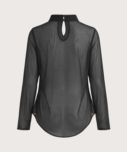 kiehtova(キエトヴァ)の「【kiehtova】FLUID SHEER MOCKNECK TOPS/フルイドシアーモックネックトップス KTWR71(Tシャツ/カットソー・レディース・グレー/ブラウン/ブラック・FREE)」の17枚目の写真