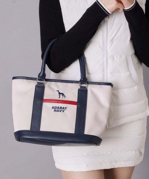 adabat(アダバット)の「【ADABAT NAVY】トリコ船形カートバッグ(トートバッグ・レディース・ブラック/ネイビー/アイボリー・00)」の13枚目の写真