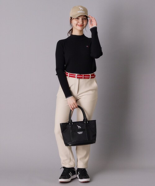 adabat(アダバット)の「【ADABAT NAVY】トリコ船形カートバッグ(トートバッグ・レディース・ブラック/ネイビー/アイボリー・00)」の10枚目の写真