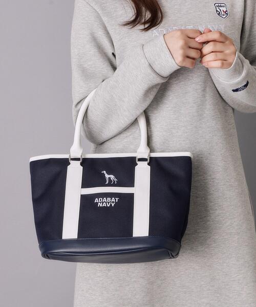 adabat(アダバット)の「【ADABAT NAVY】トリコ船形カートバッグ(トートバッグ・レディース・ブラック/ネイビー/アイボリー・00)」の11枚目の写真